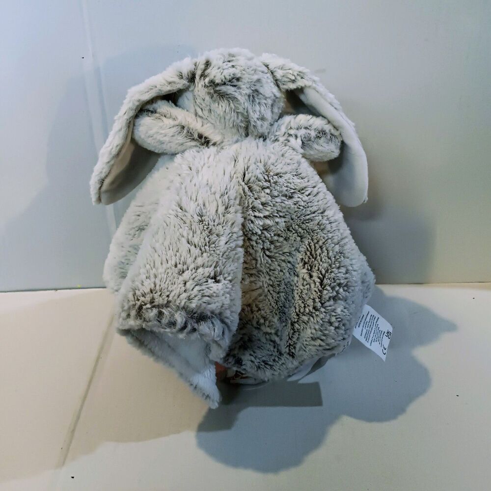 Blankets & Beyond Frosted Gray Bunny Security Blanket-Lovey-2023-14"x14"-Unisex - Picture 3 of 9